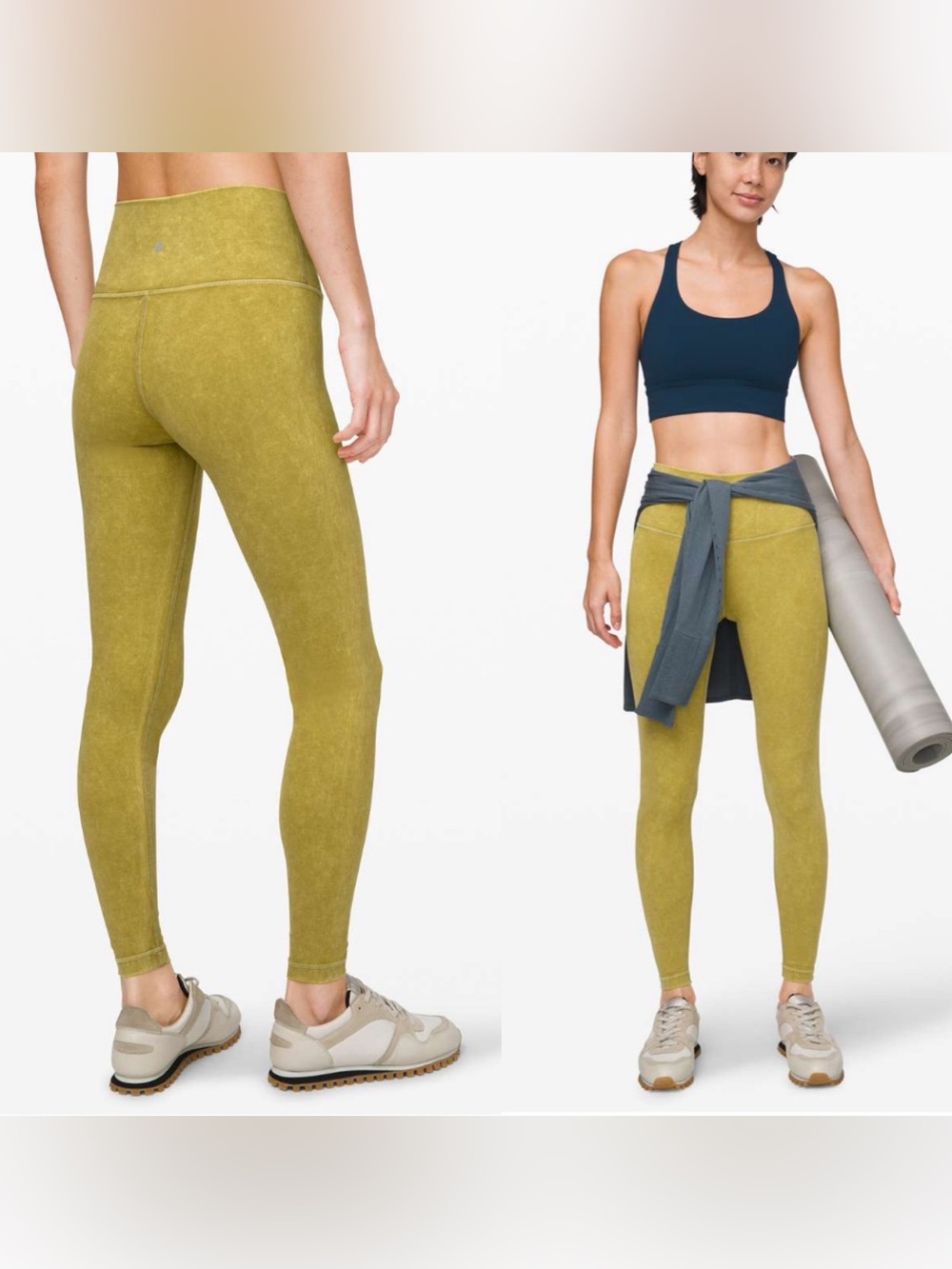 Lululemon Wunder Under High-Rise Tight Snow Washed 28" Washed Grape Leaf size 12